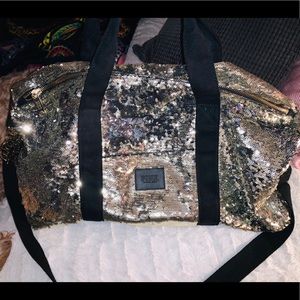 VS sequin duffel bag